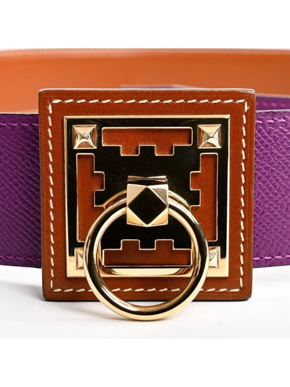 Hermes Belt Clenau Purple